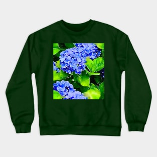 “Cape Cod Blue” Summer hydrangea Crewneck Sweatshirt